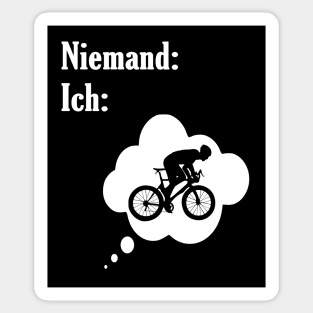 Niemand: Ich: Rad Sticker